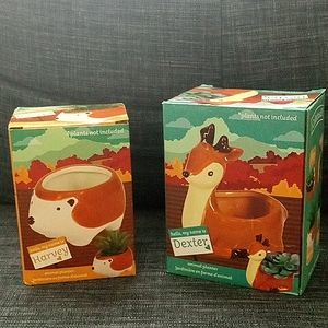 Ceramic animal planters